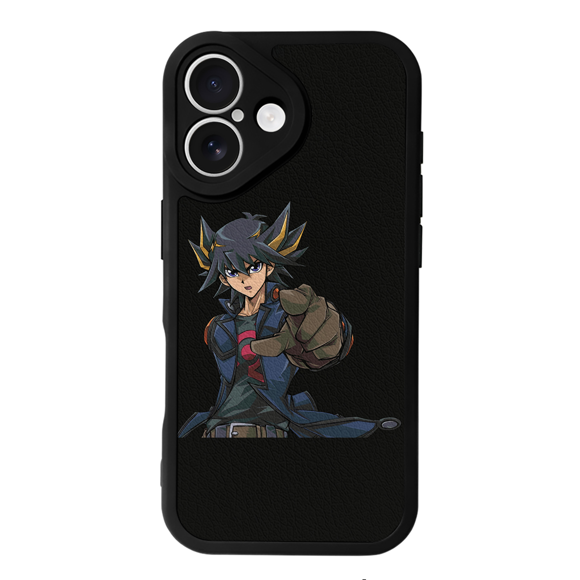 （画像用） 遊☆戯☆王 Yu-Gi-Oh! 【iPhone 16シリーズ対応】シリコンスマホケース（レザー調） 材質：シリコン